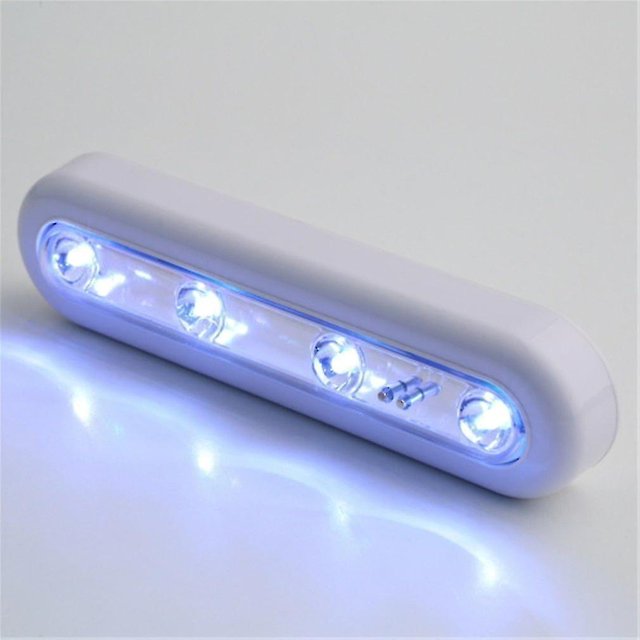 4-led debajo del gabinete giratorio Push Tap Touch Stick en lámparas de luz autoadhesivas