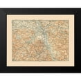 thumbnail image 2 of Baedeker 24x19 Black Modern Framed Museum Art Print Titled - Salzburg Region Austria - Baedeker 1910, 2 of 5