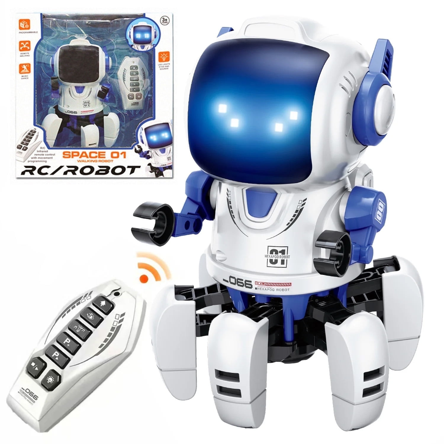M.A.R.S. Motorized Attack Robo Squad - Black Robot, 7 inch
