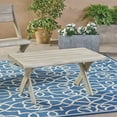 thumbnail image 5 of Eden Outdoor Acacia Wood Coffee Table, Light Grey, 5 of 8