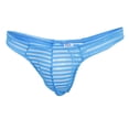 thumbnail image 1 of Ropa Interior de Malla para Hombre, Lencería para Hombre, Calzoncillos de cinturo Baja a Rayas, con Espalda en Salvador Dali Sheer Mesh Underpants, 1 of 8