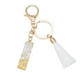 thumbnail image 1 of Kcodviy Keychain Color Letter Keychain Wrist Lanyard for Women Translucent Resin Pendant Keychains Mens Key Ring Keychain Letter Translucent Pendant Women's & Id Cases Color Resin Keychain Keychains, 1 of 9