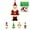 Santa Claus A2, variant on Minibee DIY Button Ornament Kits, Fun Button Ornament Kits for Kids, Angel & Santa Button Crafts for Xmas Tree Hanging Decorations