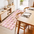 2x6ft Area Rug,Abstract Pink Flowers Princess Crown Washable Large Rugs ...