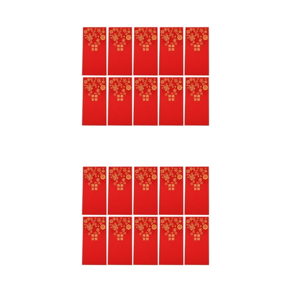 20 pcs  Red Pockets Portable Red Money Packets Chinese New Year Red Packets