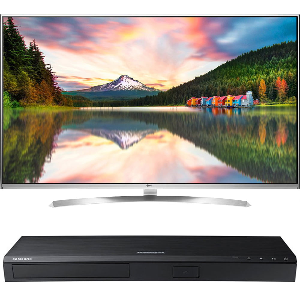 LG 65Inch Super Ultra HD 4K Smart LED TV with webOS 3.0 (65UH8500) with Samsung UBDM8500 4K
