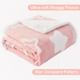 thumbnail image 5 of Manta para Bebé TCOYIWL Reversible Jacquard de Estrellas 84x109 cm Rosa, 5 of 8