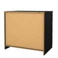 thumbnail image 3 of Tvilum Scottsdale 3 Drawer Chest Dresser for Adults, Matte Black, 3 of 12