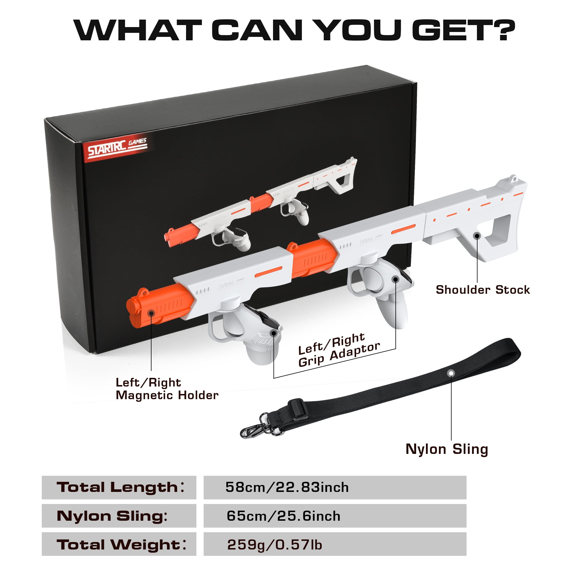 thumbnail image 2 of VR Gun Stock For Meta Quest 3 & Quest 3S, Durable Mechanical Design, Precision Angle Adjustment Gunstock For Oculus Quest 3 Enhancing Realistic VR Experience Perfect Gift For FPS Gamers 2 of 10