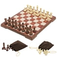 thumbnail image 1 of Romacci Ensemble d'Échecs Magnétiques, Échiquier Pliant avec Sac de Rangement, Léger pour Voyage, Extérieur, Portable Parent-Enfant, 1 of 7