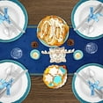 thumbnail image 4 of Hanukkah Linen Table Runners Jewish Chanukah Menorah ration Kitchen Dining Room r Antifouling Rectangular Table Runner, 4 of 7