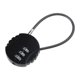 thumbnail image 2 of Candado de seguridad con cable de aleación de zinc Apooke, pequeño candado con contraseña, configura tu propia combinación de candado, cerraduras antirrobo, a prueba de óxido, 2 of 8
