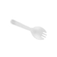 thumbnail image 2 of Harlier Tionc100 Pcs Disposable Plastic Sporks, Individually Wrapped Disposable Sporks 4.4'' x 1.1'' 2 in 1 Fork and Spoon Set Serving Utensils for Dessert Restaurant Party Supply, 2 of 7