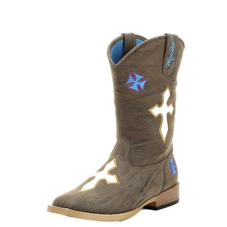 Floral Western Boots - Blazin Roxx Western Boots Girls Sierra Cowboy Kid Floral Brown 4470802