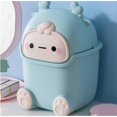 thumbnail image 3 of Mini Desktop Trash Can Plastic Desktop Trash Bin For Living Room Kitchen Bedroom Bathroom Office Car (blue1pc), 3 of 5