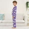 thumbnail image 4 of Unicorn Cozy Soft Long Sleeves Top and Pants 2 Piece Cool Pjs Pajamas Set Sleepwear Size 3-11Y, 4 of 6