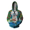 thumbnail image 3 of Sudadera con capucha y cremallera para hombre, ropa de otoño, sudadera con capucha para hombre, sudadera con capucha Y2k, ropa con estampado de pavo real y fénix de moda para hombre, sudadera, 3 of 4