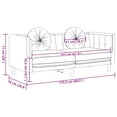 thumbnail image 4 of vidaXL Sofa with Cushions 2-Seater Brown Faux Suede Leather, 4 of 5