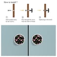 thumbnail image 4 of 4 Pcs Flamingo Knobs for Kitchen Cabinet Cupboard Dresser Bookcase Drawer Pulls Handles Round Home Decor, 4 of 5