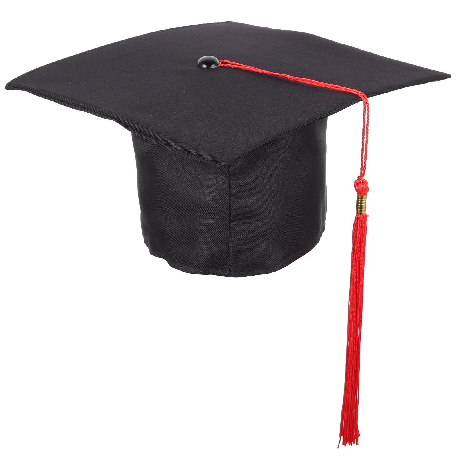 Black Felt Graduation Caps - Party Wear - 12 Pieces