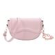 thumbnail image 1 of Adecuado para viajes diarios, citas, nuevo bolso de sillín de moda retro, bolso de cuero artificial con un solo hombro, color rosa, 1 of 5