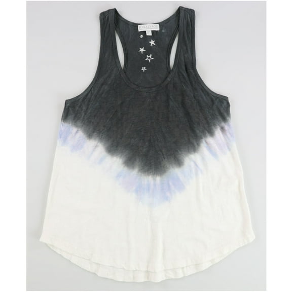 P.J. Salvage Womens Embroidered Stars Pajama Sleep Tank Top, Multicoloured, Medium