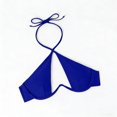 thumbnail image 4 of Swimsuits for Women 2 Piece Halter Cutout Criss Cross String Drawstring Bikini Sets, 4 of 7