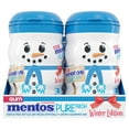 thumbnail image 2 of Mentos Sugar-Free Chewing Gum, Fresh Mint Flavor, Winter Edition Snowman Bottle, Holiday Stocking Stuffer, Secret Santa, 50 Count (Pack Of 4), 2 of 3