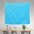 thumbnail image 3 of Daiia Sky Blue Glitter Pattern Tapestry 60x51 Inches Wall Hanging Tapestry Artistic Wall Hanging Bedroom Wall Decor Living Room Tapestry Dorm Room Decor, 3 of 9