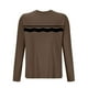 thumbnail image 3 of Blusas y camisas de manga larga con cuello redondo para hombre, deportivas, fitness, hogar, pijamas estampados, camiseta de manga larga con cuello redondo, blusa de poliéster para hombre, 3 of 3