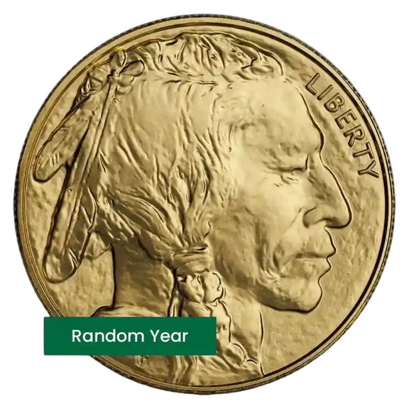 1 oz Gold Buffalo Coin BU - Random Year