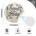 thumbnail image 2 of Ryvnso Art Sweet Home on Wood Round Plate Mats Dining Table Placemat Set of 4 for Holiday Decoration, 2 of 7