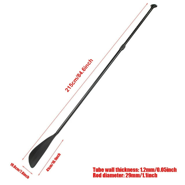 Boating Paddle Surfing Paddle Black Aluminium Alloy Plastic Detachable Black Extendable Paddle Oar Stand Up Paddle Board For Surfing Boatk