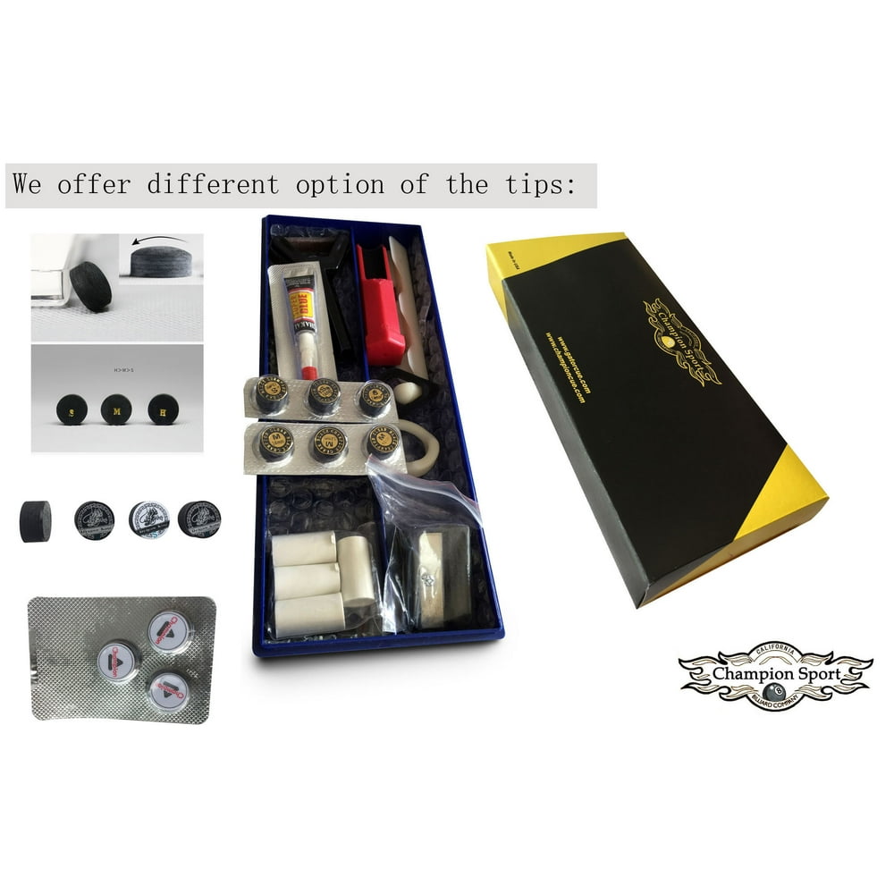 Premium Pool Cue Tip Accessory Repair Kit For Billiard Stick Tips