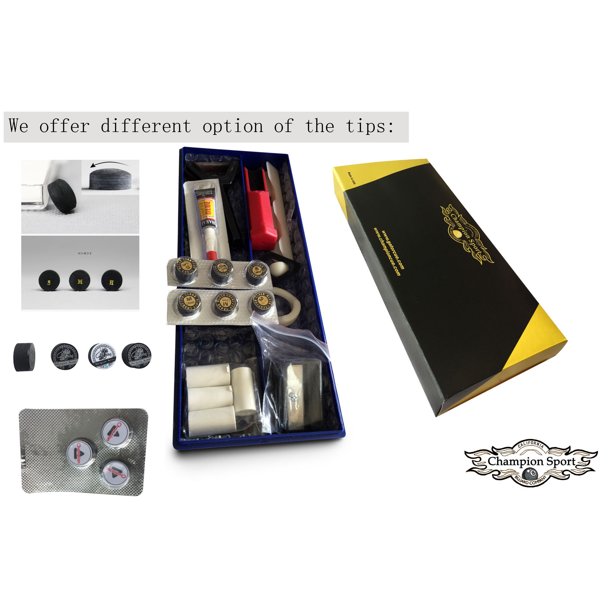 Premium Pool Cue Tip Accessory Repair Kit For Billiard Stick Tips