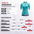 thumbnail image 2 of Santic Womens Cycling Jersey Shorts Sleeve Bicycle Jersey Bike Jersey Biking Tops, 2 of 8
