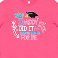thumbnail image 4 of Inktastic My Daddy Did It and He Did It for Me with Graduation Cap Youth T-Shirt, 4 of 5