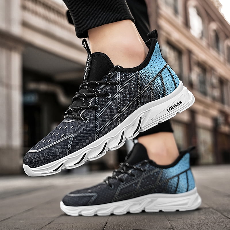 Men's Breathable Tennis Shoes Running Gym Sneakers Casual Sport Walking Trainers