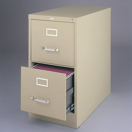Hirsh 22 In Deep 2 Drawer Vertical Letter File Cabinet In Putty