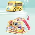 thumbnail image 3 of School Bus Toy, Simulation Steering Wheel Gear Toy Music Storage Toy Set Education Knowledge Simulation Driving Bus Gift Toys for Children Kids, 3 of 9