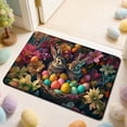 thumbnail image 6 of Easter Day Decorative Floor Mat Colorful Rectangle Rug, 23.62x15.75 Inches Non-Skid Absorbent Carpet for Front Door Kitchen Indoor Use, Dirt Proof Easy Clean Holiday Theme Home Accent, 6 of 7