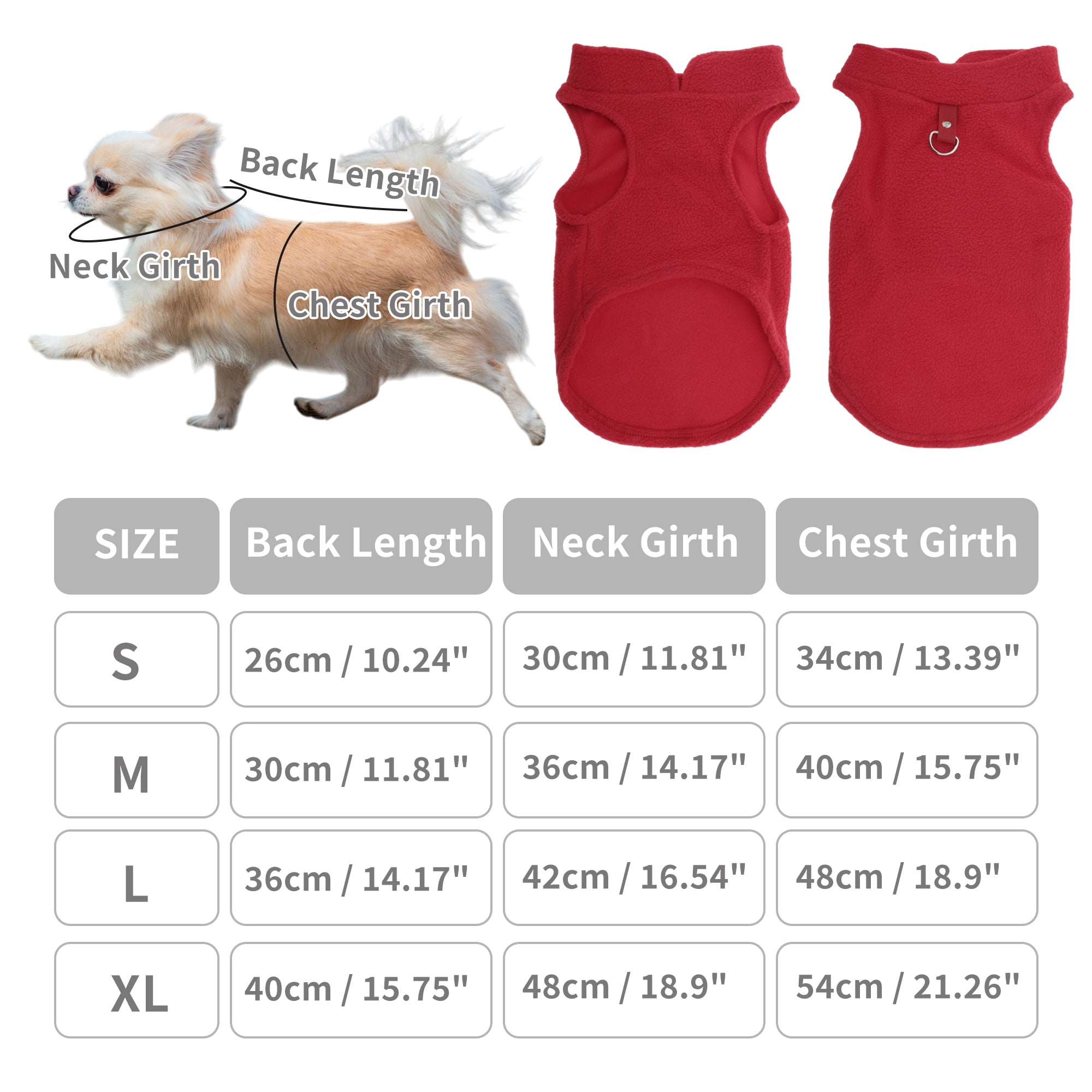 Unique Bargains Dog Cat Warm Vest Small Dog Cat Jumpers Red S