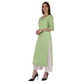 thumbnail image 3 of Bimba Kurti Longue Droite pour Femmes, Tunique à Manches Longues Imprimée, Haut Décontracté d'Été, Kurta Formelle, 3 of 7