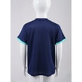 thumbnail image 5 of XUNZOO Boys Sport Tee Shirt Short Sleeve Football Top Training Base T-Shirt Athletic Shirt Running Navy Blue M, 5 of 7