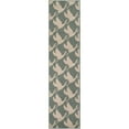 thumbnail image 2 of Unique Loom Outdoor Coastal Collection Area Rug - Seabreeze (2'  x 8' Runner Stone Blue/Ivory), 2 of 9