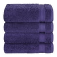 thumbnail image 5 of Cotton Paradise 100% Cotton Turkish 4 Piece Hand Towel Set, Soft Absorbent Face Towels Clearance Set, Purple, 5 of 6