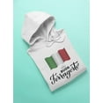 thumbnail image 3 of Buon Ferragosto Italy Flag Hoodie Men -Image by Shutterstock, Male Large, 3 of 4