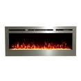 thumbnail image 2 of The Sideline Deluxe by Touchstone - Stainless Steel 60 inch Recessed Smart Electric Fireplace, 2 of 12