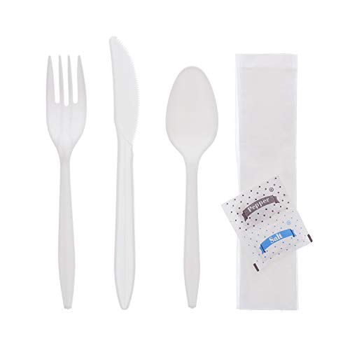 White Basics Light-Weight Plastic Forks 250-Pack 