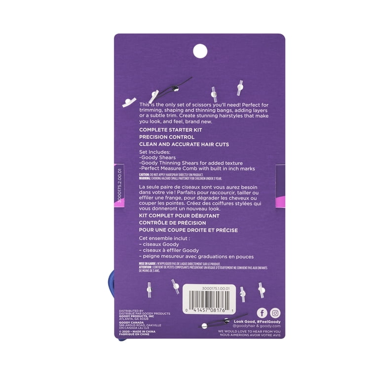 Goody New Style Kit: Hair Cutting Shears, Thinning Shears & Comb photo 6